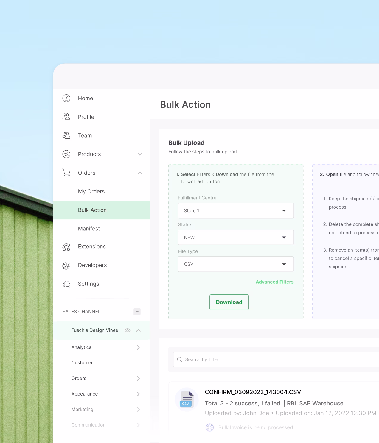 Manage bulk, bundle, and partial orders