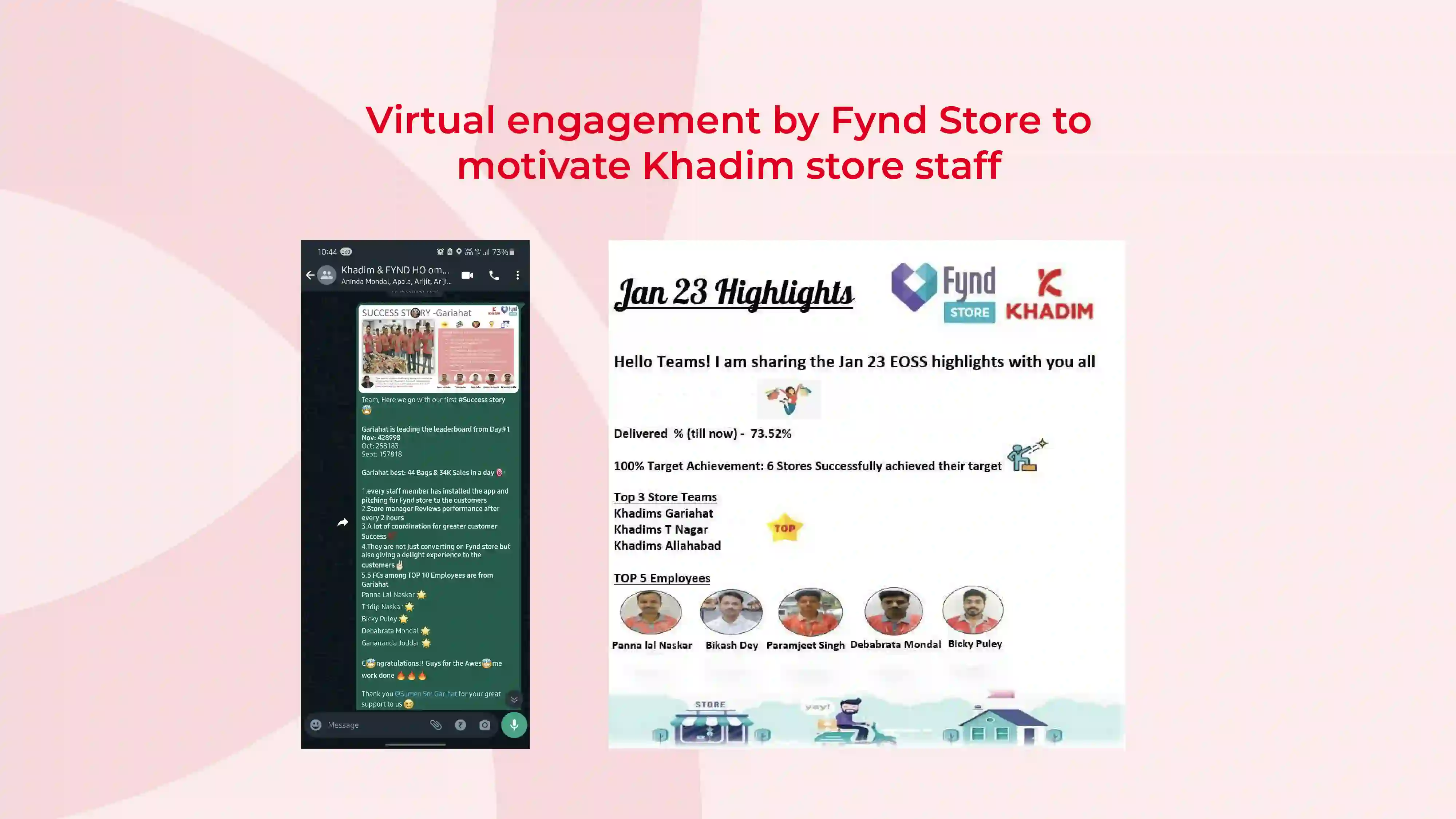 Virtual engagement by Skyber Store to motivate Khadim Store staff